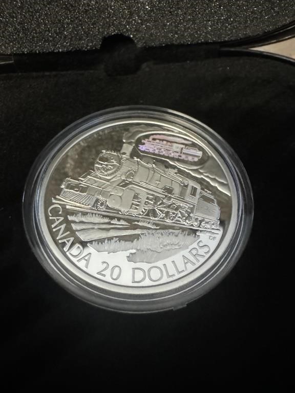 2002  D10 LOCOMOTIVE $20 COIN