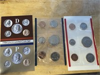 US 1991 & 1984 UNCIRCULATED COIN SETS