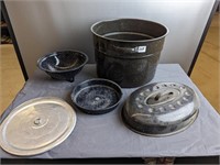 lot of enamel pot and Misc