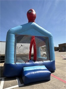 LARGE SPIDERMAN BOUNCE HOUSE W BLOWER