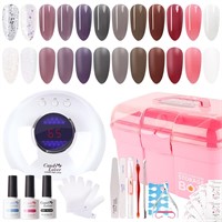 Candy Lover Jelly Gel Polish Kit  36W UV LED Pink