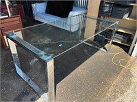 Glass Table 71" x 35" x 29"