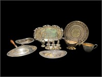 Lot of Assorted Silverplate Items