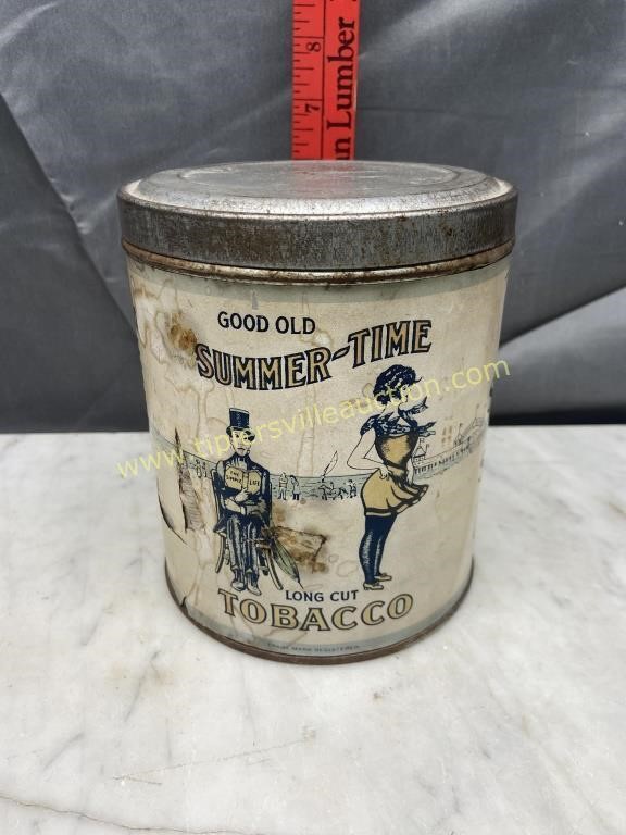 Summer time tobacco tin