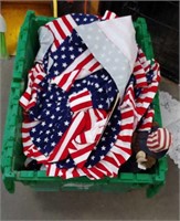 Lidded Tote of 4th of July Decor