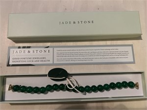 Jade and stone bracelet