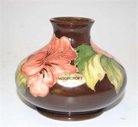 Moorcroft hibiscus vase