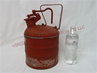 Vintage / Antique Red Metal Gas Can
