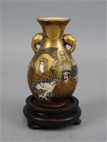 Early Japanese Satsuma Vase - 8 Immortals