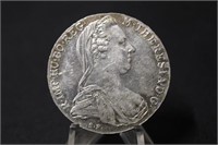 1780 Silver Maria Theresia Thaler Coin