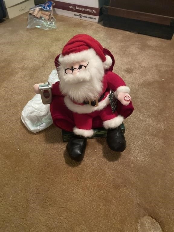 Cell phone animated Santa