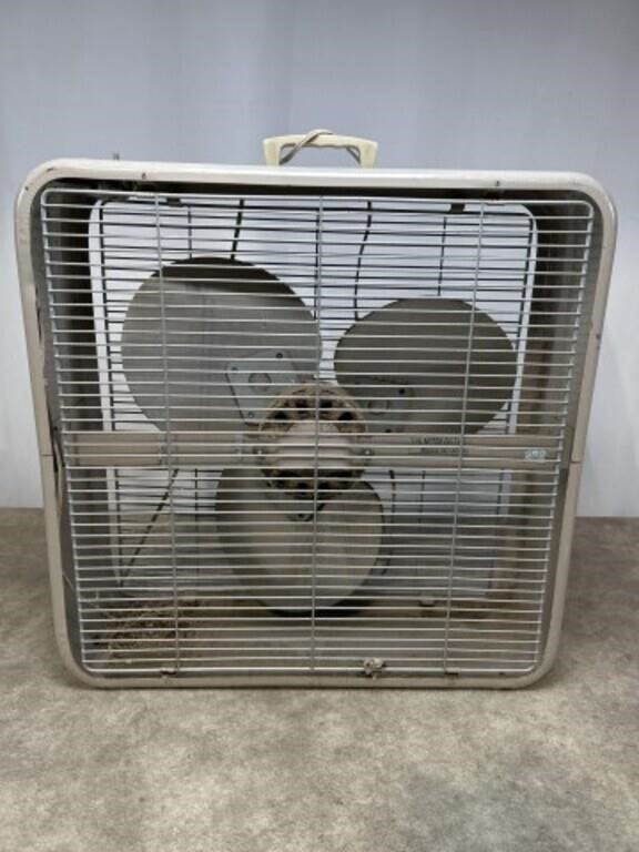 Vintage metal box fan