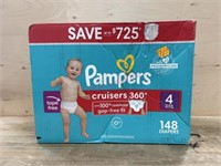 148ct size 4 pampers