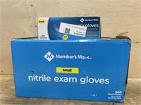 10- 200 pack small nitrile exam gloves