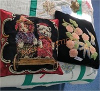 Vintage tapestry throw  pillows