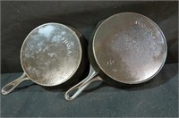 (2X) NATIONAL WAGNER # 8 CAST IRON SKILLETS