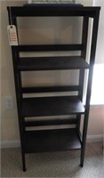 Contemporary Mocha three tier folding shelving