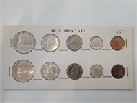 1960 US Mint Set in Cardboard Coin Holder