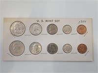 1958 US Mint Set in Cardboard Coin Holder