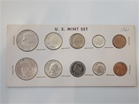 1961 US Mint Set in Cardboard Coin Holder