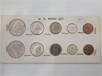 1963 US Mint Set in Cardboard Coin Holder
