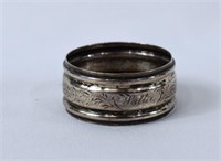 Brite Cut Sterling Silver Napkin Ring