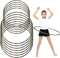 Glitter Exercise Hoops 24'' & 30'', 12 Pcs