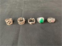 Assorted Lot of Sterling Rings