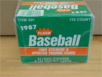 1987 Fleer Baseball Trading card Set - Sealed