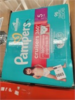Diapers Size 5, 96 Count - Pampers Pull On