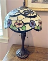 Modern Faux Stained Glass Desk Lamp