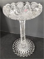 Cut Glass Tall Compote