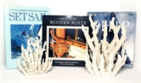 Pomeroy Faux Coral & Coffee Table Books