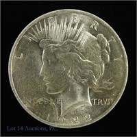 1922 Silver Peace Dollar (CH BU)
