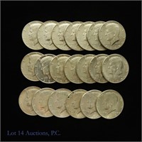 1965 & 1966 40% Silver Kennedy 50 cent - BU (20)