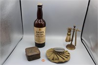 4 Pcs. Vtg. Shaving Set, Ice Bag+