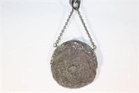 Antique Silvertone Ladies Handbag