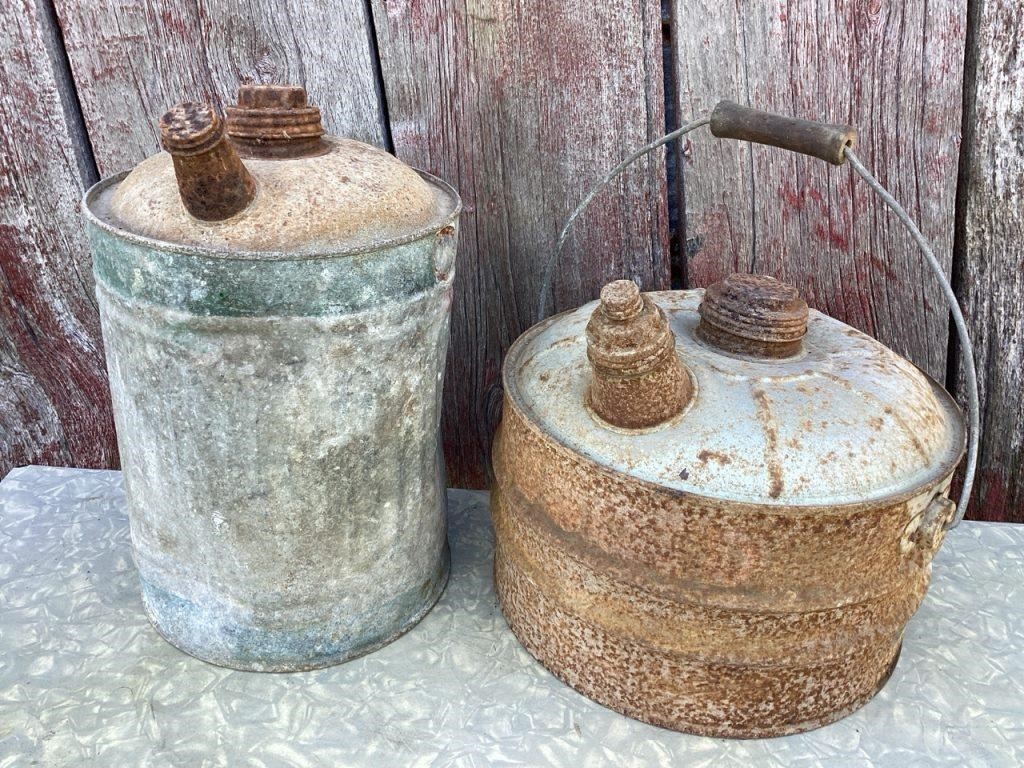 Vintage fuel cans
