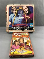 Breaking point board game and rub n play game