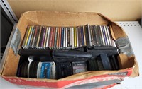 Lg box of CDs/Cassettes