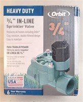 Orbit 3/4" Heavy Duty In-Line Sprinkler Valve
