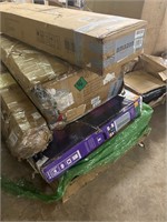 pallet of miscellaneous items