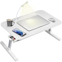 Laptop Bed Tray Desk with LED Desk Light, Laptop D