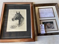 HORSE FRAMED ARTWORK & PHOTO