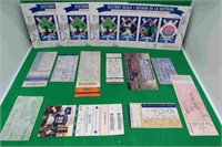 3x Toronto Blue Jays Stamp Set & 10x Ticket Stubs