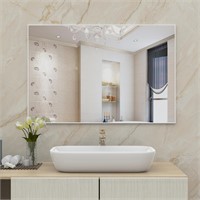 WONSTART Large Modern Wall Mirror for Bathroom, 36