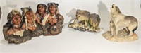 Lot 3 Native Statues