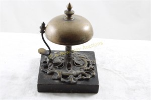 Art Nouveau Brass Front Desk Bell