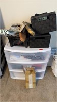 STORAGE CABINET W/ MATERIAL & SEWING AIDS