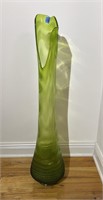 34'' Tall Large Blown Glass Vase